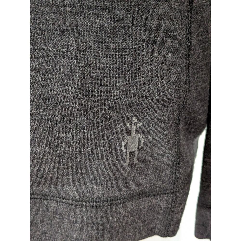 Smartwool Sweater Women Large Gray Merino 250 1/4 Zip Layer Hiking Outdoor - Picture 5 of 10